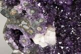 Amethyst Geode with Metal Stand - Deep Purple Crystals #227743-5